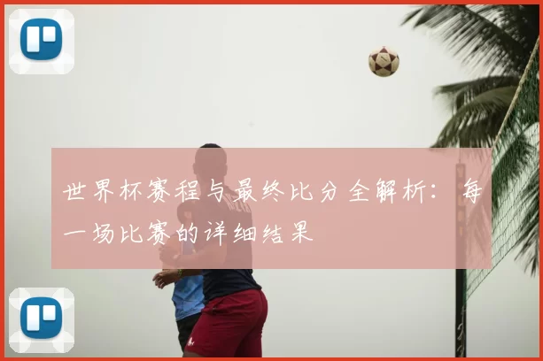世界杯赛程与最终比分全解析:每一场比赛的详细结果